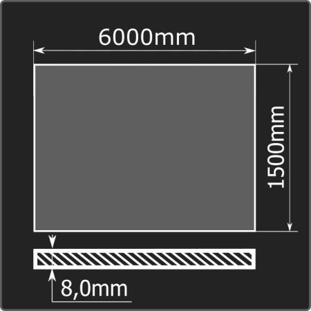 Лист горячекатаный 8,0*1500*6000 ст.3сп ГОСТ 14637-89