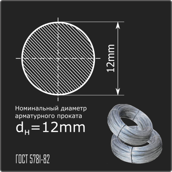 Арматура 12,0 А-I (А240) ГОСТ 34028-2016 (бухты)