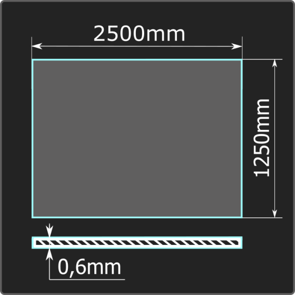 Лист холоднокатаный 0,6*1250*2500 ст.08кп ММК ГОСТ 16523-97