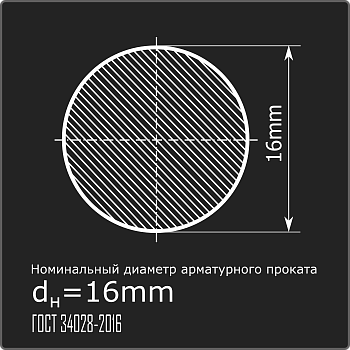 Арматура 16,0 А-I (А240) ГОСТ 34028-2016 11,7м
